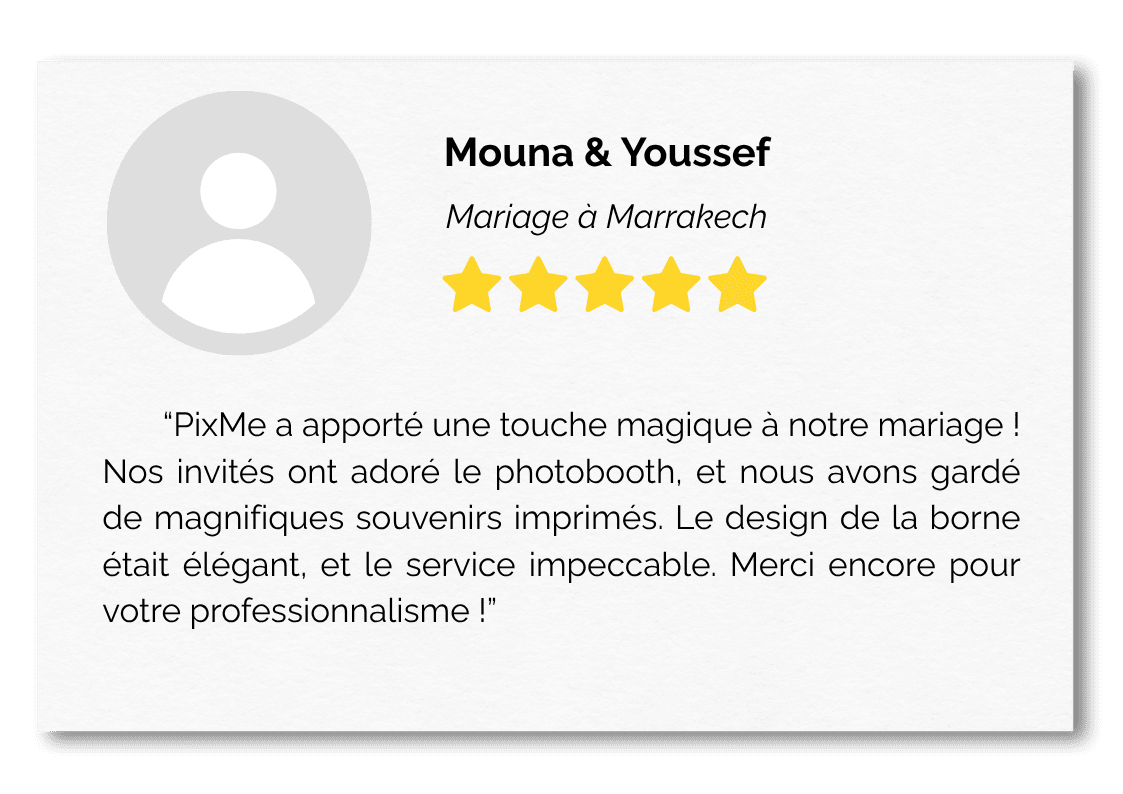 Photobooth Marrakech